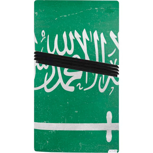 Saudi Arabia Flag Distressed PS5 Pro Console Skin